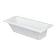 Duravit Baignoire rectangulaire D-Code 160x70x42 cm, vidage au pied, 1 trop-plein, blanc-1