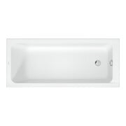 Duravit Baignoire rectangulaire D-Code 160x70x45 cm, vidage au pied, 1 trop-plein, blanc