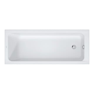Duravit Baignoire rectangulaire D-Code 170x70x45cm, vidage pied, 1 trop-plein, blanc