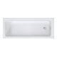 Duravit Baignoire rectangulaire D-Code 170x70x45cm, vidage pied, 1 trop-plein, blanc-1