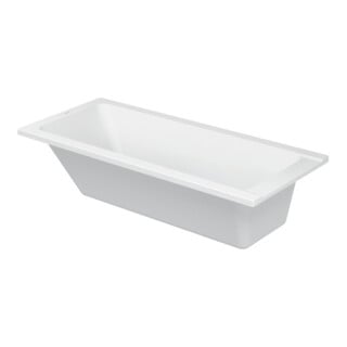 Duravit Baignoire rectangulaire D-Code 170x75x42 cm, vidage pied, 1 trop-plein, blanc