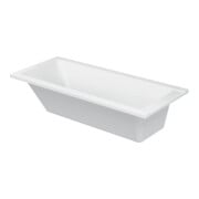 Duravit Baignoire rectangulaire D-Code 170x75x42 cm, vidage pied, 1 trop-plein, blanc-1