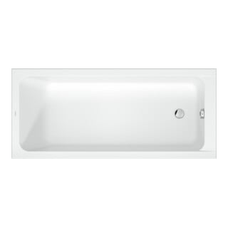 Duravit Baignoire rectangulaire D-Code 175x75x45 cm, vidage au sol, 1 trop-plein, blanc