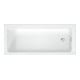 Duravit Baignoire rectangulaire D-Code 175x75x45 cm, vidage au sol, 1 trop-plein, blanc-1