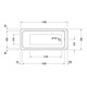 Duravit Baignoire rectangulaire D-Code 175x75x45 cm, vidage au sol, 1 trop-plein, blanc-3