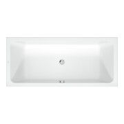 Duravit Baignoire rectangulaire D-Code 180x80x45 cm, vidage au pied, 1 trop-plein, blanc