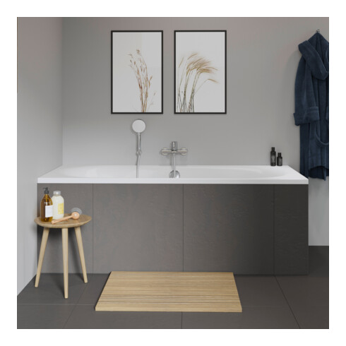 Duravit Baignoire rectangulaire D-Neo 180x80x46,5 cm, version EB, 2 RS, blanc