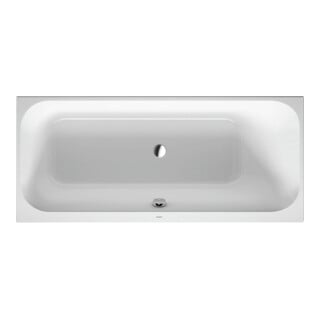 Duravit Baignoire rectangulaire Happy D.2 160x70x46 cm, encastrable, 1 trop-plein droite, blanc