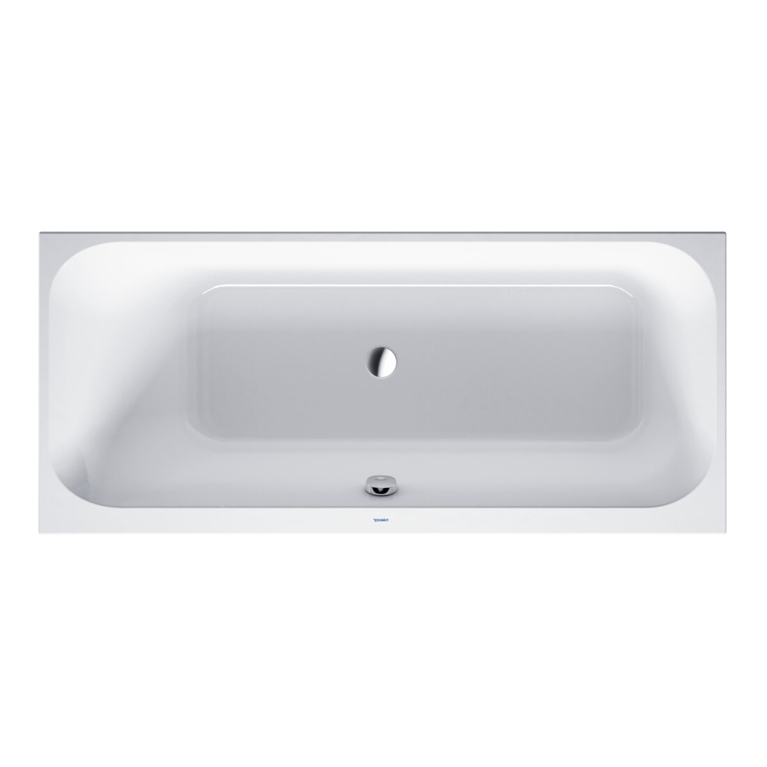Duravit Baignoire rectangulaire Happy D.2 170x75x46 cm, encastrée, 1 trop-plein gauche, blanc