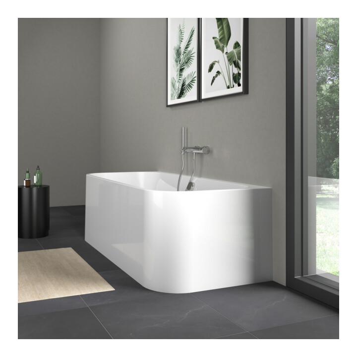 Duravit Baignoire rectangulaire Happy D.2 180x80x46 cm, acrylique, 2 parois, blanc