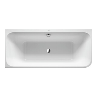 Duravit Baignoire rectangulaire Happy D.2 180x80x46 cm, angle gauche, 2 côtés, blanc