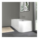 Duravit Baignoire rectangulaire Happy D.2 180x80x46 cm, angle gauche, 2 côtés, blanc-2