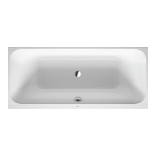 Duravit Baignoire rectangulaire Happy D.2 180x80x46 cm, version EB, 2 RS, blanche