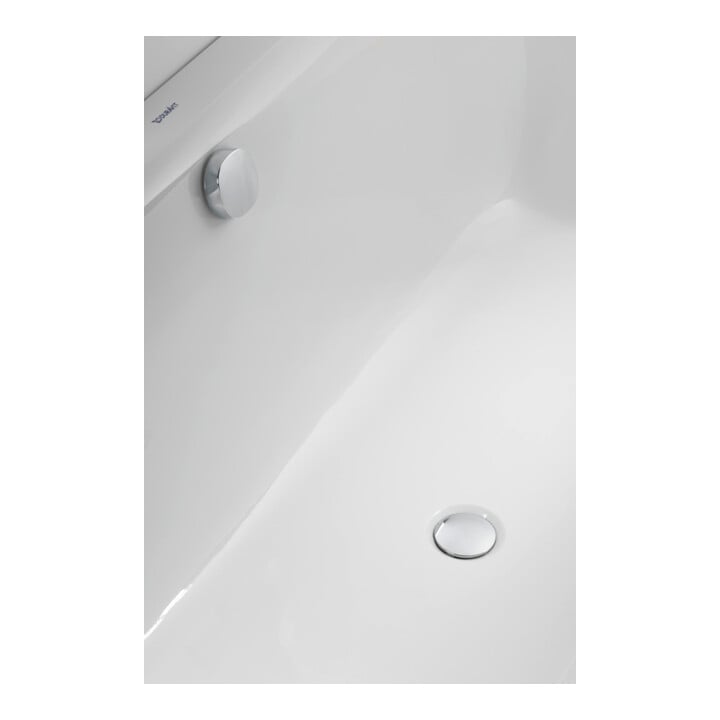 Duravit Baignoire rectangulaire Happy D.2 180x80x46 cm, version EB, 2 RS, blanche