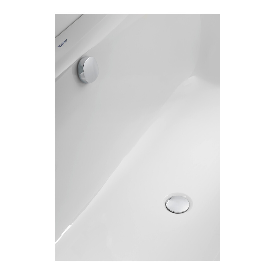Duravit Baignoire rectangulaire Happy D.2 180x80x46 cm, version EB, 2 RS, blanche