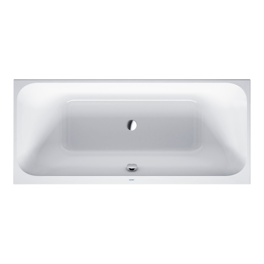 Duravit Baignoire rectangulaire Happy D.2 180x80x46 cm, version EB, 2 RS, blanche