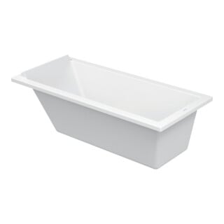 Duravit Baignoire rectangulaire Starck 160x70x46 cm, version EB, 1 RS, blanc