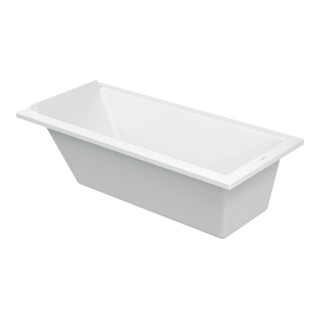 Duravit Baignoire rectangulaire Starck 170x75x46 cm, version EB, 1 RS, blanc
