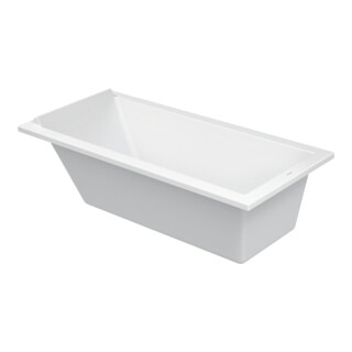 Duravit Baignoire rectangulaire Starck 170x80x46 cm, version EB, 1 RS, blanc