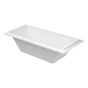 Duravit Baignoire rectangulaire Starck 180x80x46 cm, EB-Vers., 2 RS, avec MA, blanc