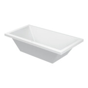 Duravit Baignoire rectangulaire Starck 180x90x46 cm, version EB, 2 RS, avec trop-plein, blanche