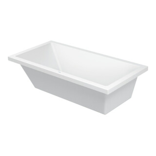 Duravit Baignoire rectangulaire Starck 180x90x46cm, version EB, 1 RS, avec trop-plein, blanche