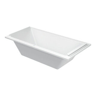 Duravit Baignoire rectangulaire Starck 190x90x46 cm, version EB, 2 poignées, avec MA, blanc