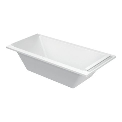 Duravit Baignoire rectangulaire Starck 190x90x46 cm, version EB, 2 poignées, avec MA, blanc