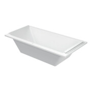 Duravit Baignoire rectangulaire Starck 190x90x46 cm, version EB, 2 poignées, avec MA, blanc
