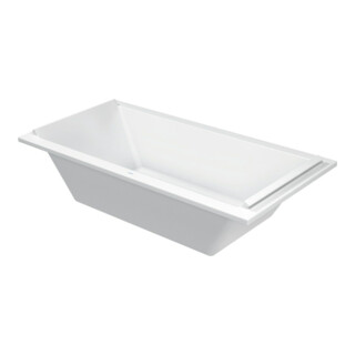 Duravit Baignoire rectangulaire Starck 200x100x46cm, EB-Vers., 2 RS, m MA, blanche