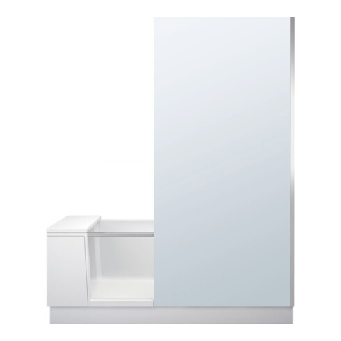 Duravit Baignoire Shower + Bath 170x75x210,5 cm, Kl, N, m mont T, mat-blanc
