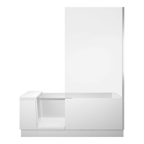 Duravit Baignoire Shower + Bath 170x75x210,5 cm, Kl, N, m mont T, mat-blanc