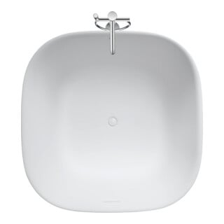 Duravit Baignoire Zencha 140x140x48 cm, îlot, 4 rebords, blanche