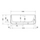 Duravit Baignoire Zencha 160x85x45,5 cm, 1 RS, indépendante, blanc mat