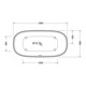 Duravit Baignoire Zencha 180x90x45,5 cm, 2 RS, libre, blanc mat