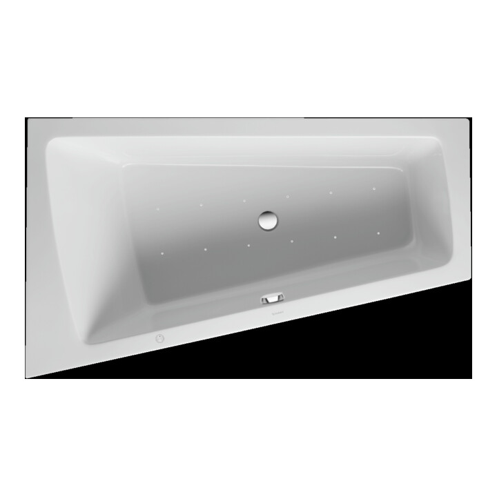 Duravit Bain à remous Paiova 170x100 cm, Air-Sys, EB-Vers, 1 RS L, blanc
