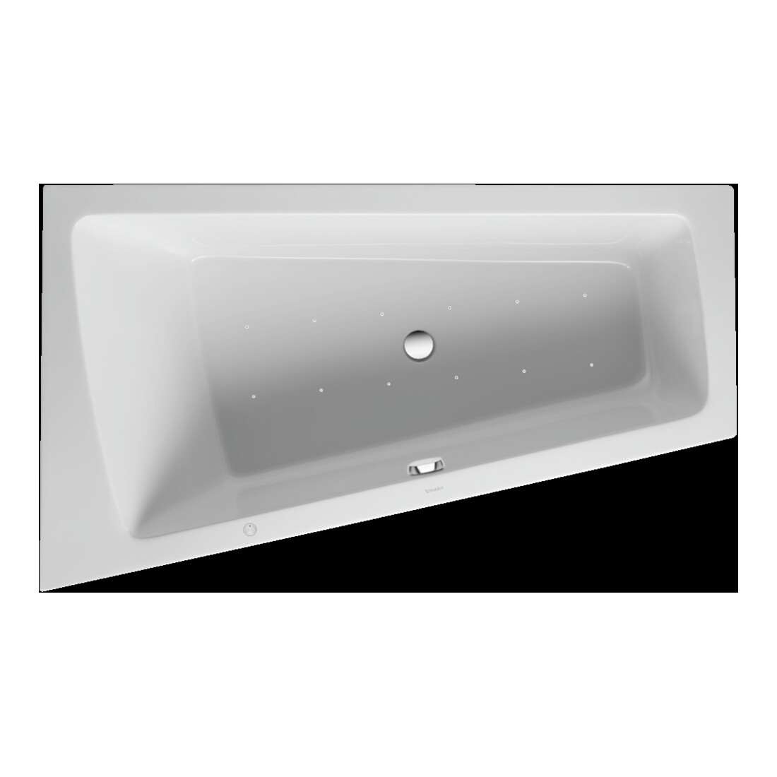 Duravit Bain à remous Paiova 170x100 cm, Air-Sys, EB-Vers, 1 RS L, blanc
