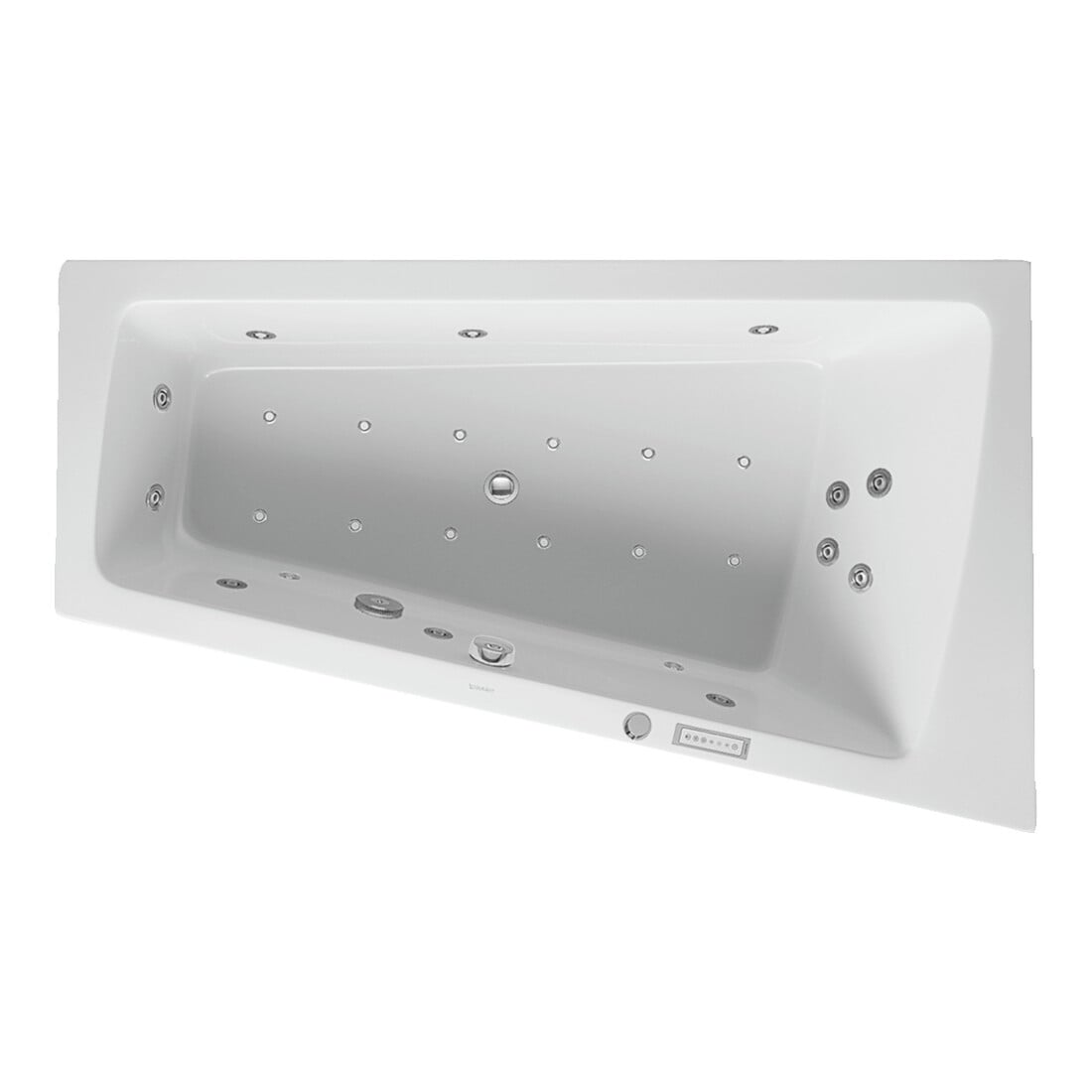 Duravit Bain à remous Paiova 170x100 cm, Combi E, EB-Vers, 1 RS R, blanc