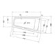Duravit Bain à remous Paiova 170x100 cm, Combi E, EB-Vers, 1 RS R, blanc-3
