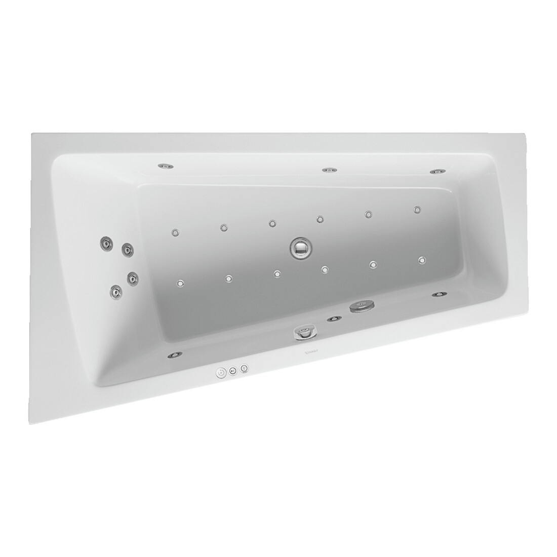 Duravit Bain à remous Paiova 170x100 cm, Combi P, EB-Vers, 1 RS L, blanc