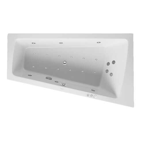 Duravit Bain à remous Paiova 170x100 cm, Combi P, version EB, 1 RS R, blanc