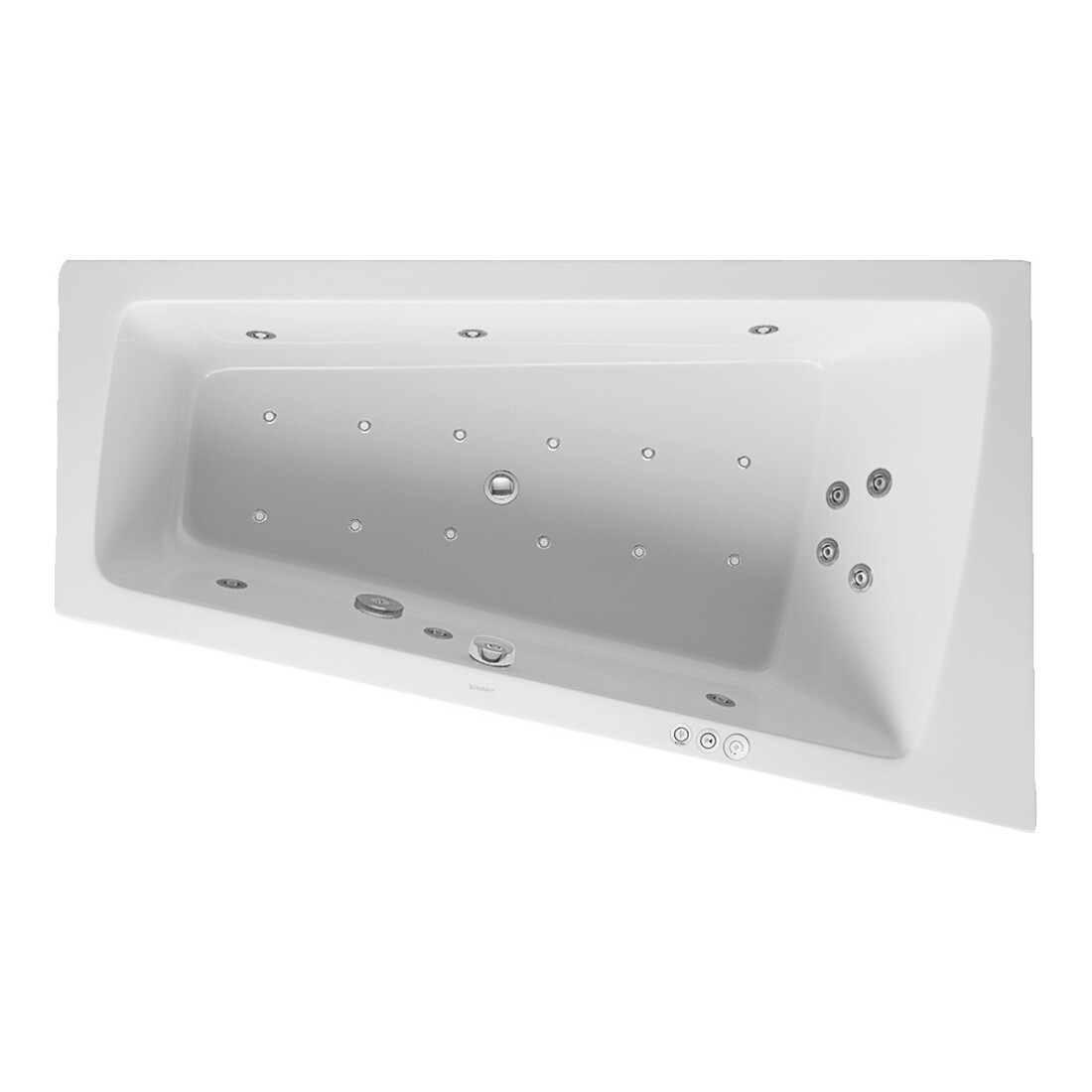 Duravit Bain à remous Paiova 170x100 cm, Combi P, version EB, 1 RS R, blanc