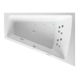 Duravit Bain à remous Paiova 170x130 cm, Combi P, EB-Vers, 1 RS R, blanc