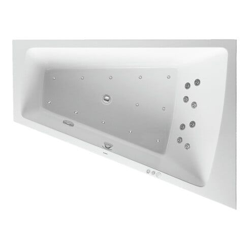 Duravit Bain à remous Paiova 170x130 cm, Combi P, EB-Vers, 1 RS R, blanc