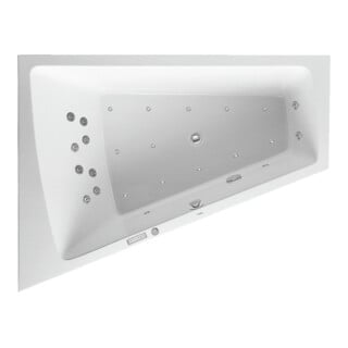 Duravit Bain à remous Paiova 180x140 cm, Combi E, EB-Vers, 1 RS L, blanc