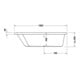Duravit Bain à remous Paiova 180x140 cm, Combi E, EB-Vers, 1 RS L, blanc-4