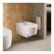 Duravit Balcoon Bidet mural 37x54 cm, avec robinet, sortie horizontale, blanc mat soyeux