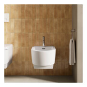Duravit Balcoon Bidet mural 37x54 cm, avec robinet, sortie horizontale, blanc mat soyeux-5