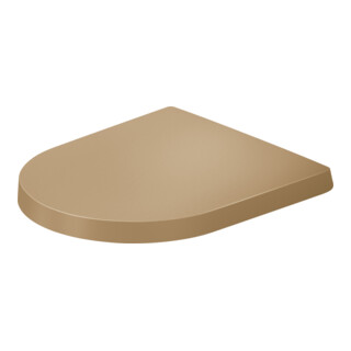 Duravit Balcoon Compact Abattant WC 37x54 cm, sans abaissement, Clay ter ma