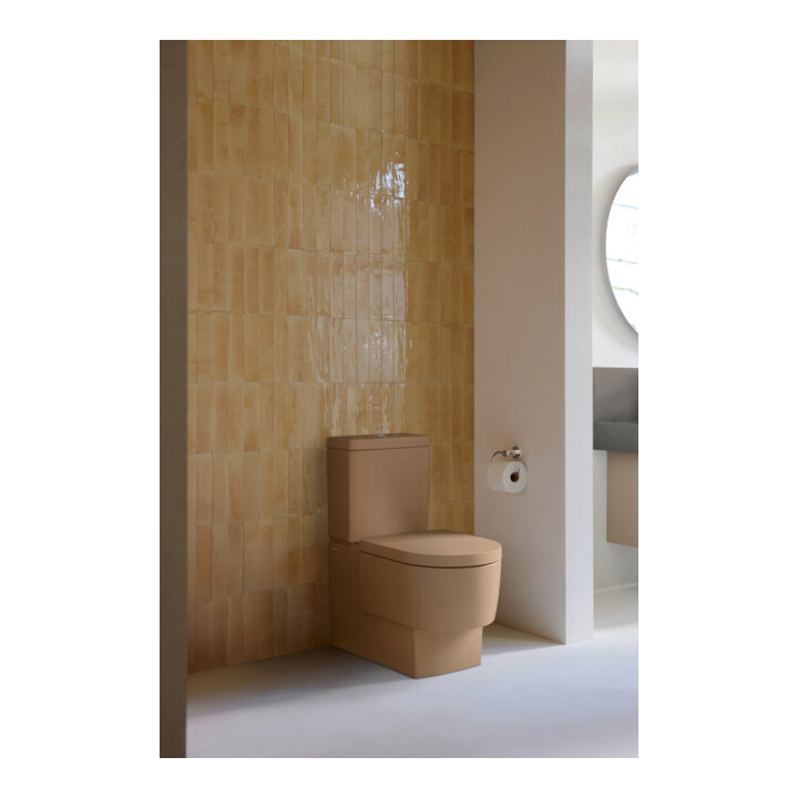 Duravit Balcoon Compact Abattant WC 37x54 cm, sans abaissement, Clay ter ma
